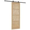 vidaXL Sliding Door ORKDAL Natural 83 x 232 cm Solid Pine Wood