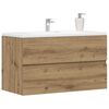 vidaXL Sink Cabinet Artisian Oak 90x38.5x45 cm Engineered Wood