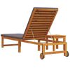 vidaXL Sun Lounger 2 pcs Brown 35 x 35 x 34cm Solid Acacia wood
