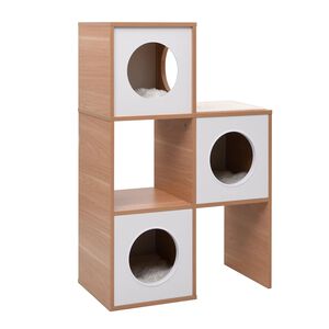 vidaXL Cat Condo House with Sisal Scratching Mat 100 cm