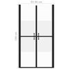vidaXL Shower Door Half Frosted ESG (93-96)x190 cm