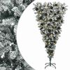 vidaXL Upside-down Artificial Hinged Christmas Tree 150 cm 150 LEDs