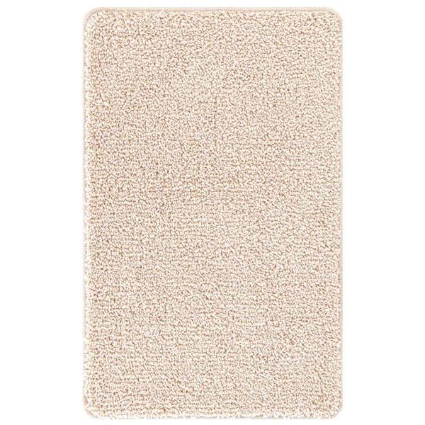 vidaXL Anti-slip Bath Mat Set 2 pcs Cream PP