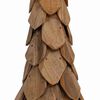 vidaXL Christmas Tree with Stand Brown 110 cm Solid teak wood