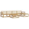 vidaXL Outdoor Sofa Set 6 pcs White 79 x 79 x 37 cm Solid Acacia Wood