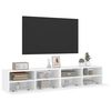 vidaXL TV Wall Cabinets 2 pcs White 80x30x30 cm Engineered Wood