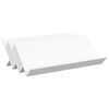 vidaXL Magazine Rack White 90 x 53 x 28.5 cm Engineered Wood