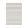 vidaXL Pleated Blind Light Grey 90x150 cm Fabric Width 89.4 cm Polyester