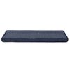 vidaXL Stair Mats 15 pcs 65x21x4 cm Dark Grey and Blue Rectangular Edge