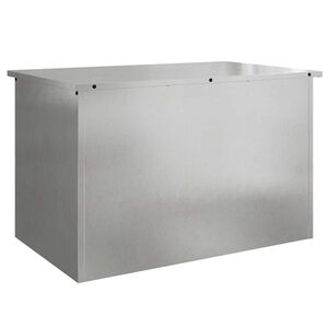 vidaXL Outdoor Storage Box Silver 80 x 50.5 x 50 cm Steel