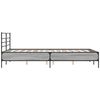 vidaXL Bed Frame without Mattress Grey Sonoma 120x190 cm Small Double