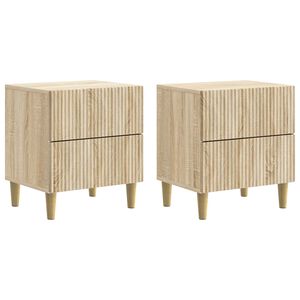 vidaXL Bedside Cabinet 2 pcs Sonoma Oak 43 x 34.5 x 48 cm