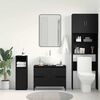 vidaXL Bathroom Sink Cabinet Black Oak 80 x 33 x 60 cm Engineered Wood