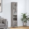 vidaXL Highboard Grey Sonoma 34.5x34x180 cm Engineered Wood