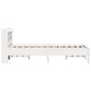 vidaXL Bed Frame without Mattress White 120x190 cm Small Double Solid Wood Pine