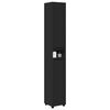vidaXL Bathroom Cabinet Black 30.5 x 30 x 195 cm Engineered Wood