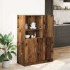 vidaXL 2 Piece Kitchen Cabinet Set Old Wood Engineered Wood