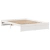 vidaXL Bed Frame without Mattress White 120x200 cm Solid Wood Pine