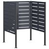 vidaXL Wheelie Bin Screen 85 x 85 x 113 cm Steel Anthracite