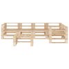 vidaXL 6 Piece Garden Pallets Lounge Set Wood