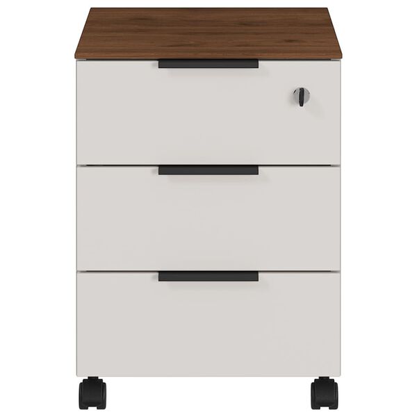 Germania Rolling Cabinet GW-Ancona 51x41x55 cm Cashmere and Walnut