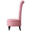 vidaXL HighBackChair Pink 56.5 x 70 x 110 cm Velvet