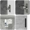 vidaXL Bathroom Furniture Set Wall-mounted 2 pcs Concrete Grey