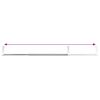 vidaXL Curtain Rails 2 pcs White and Silver 40-60 cm Aluminium