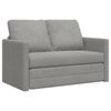 vidaXL Folding Sofa Bed Light Grey 122 x 70 x 60 cm Velvet
