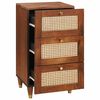 vidaXL Sideboard with Drawer Brown 40 x 33.5 x 75 cm Solid Mango Wood