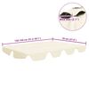 vidaXL Replacement Canopy for Garden Swing Cream 150/130x105/70 cm