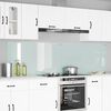 vidaXL Kitchen Backsplash 2 pcs White 110 x 60 cm Tempered Glass