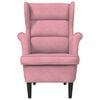 vidaXL Armchair Pink Velvet