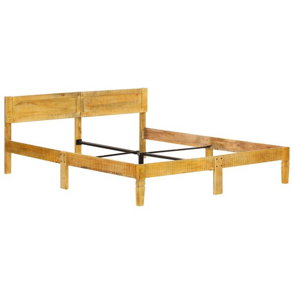 vidaXL Bed Frame without Mattress Solid Mango Wood 180 cm