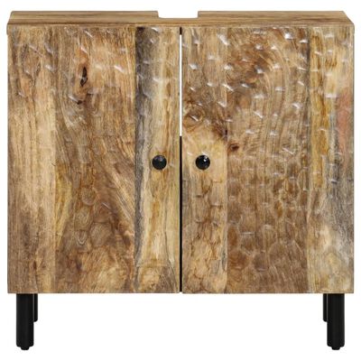 vidaXL Bathroom Sink Cabinet 62x33x58 cm Solid Wood Mango