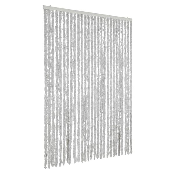 vidaXL Fly Curtain Grey 118x220 cm Chenille