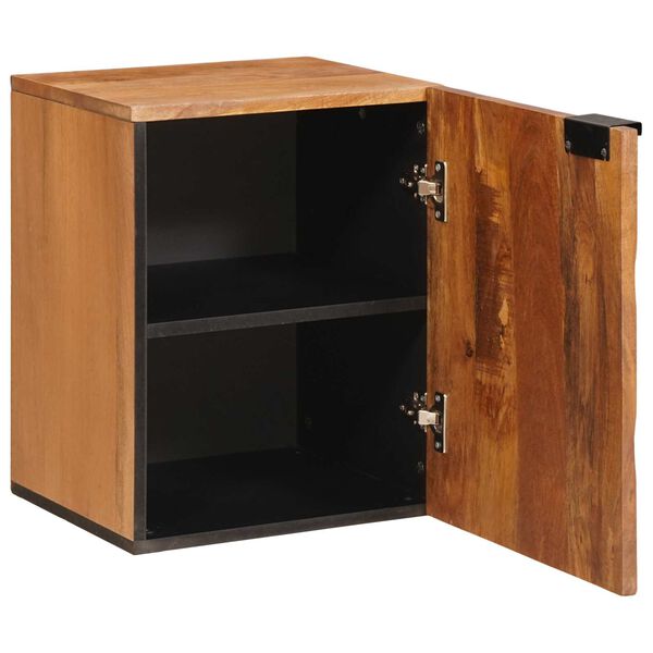 vidaXL Bathroom Hanging Cabinet Brown 38 x 33 x 48 cm Solid Mango Wood