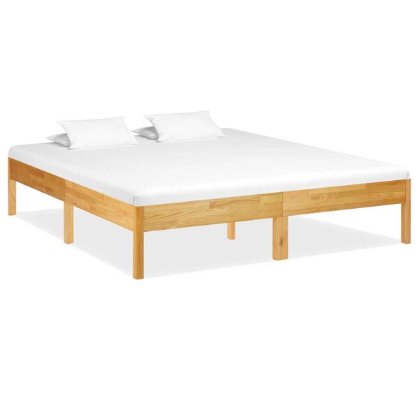 vidaXL Bed Frame without Mattress Solid Oak Wood 180x200cm