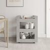 vidaXL Kitchen Trolley Concrete Grey 60x45x80 cm Engineered Wood