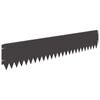 vidaXL Lawn Edging 20 pcs 103 x 20 cm Steel Black