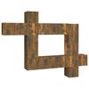 vidaXL 10 Piece TV Cabinet Set Smoked Oak Engineered Wood