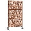 vidaXL Privacy Screen Grey 100 x 50 x 180 cm Weathering Steel