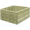 vidaXL Garden Raised Bed 106x106x48 cm Impregnated Pinewood