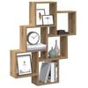 vidaXL Wall Cube Shelf Artisan Oak 78x15x93 cm Engineered Wood