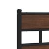 vidaXL Replace Headboard Brown Oak 120 cm Steel and Engineered Wood