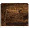 vidaXL Wall-mounted Bedside Cabinet Smoked Oak 45x30x35 cm