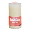 Bolsius Rustic Pillar Candles Shine 4 pcs 130x68 mm Soft Pearl