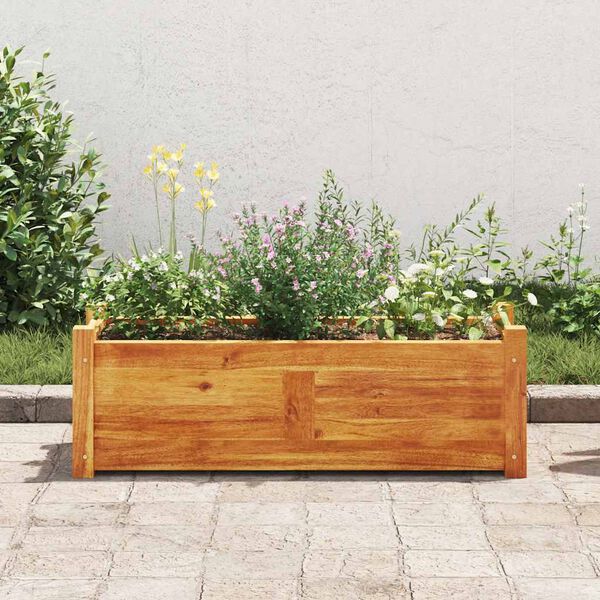 vidaXL Garden Raised Bed Acacia Wood 76x27.6x25 cm