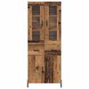 vidaXL Highboard Old Wood 69.5 x 34 x 180 cm Engineered Wood