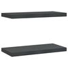vidaXL Wall Shelves 2 pcs 50x23.5 cm Black Stainless Steel